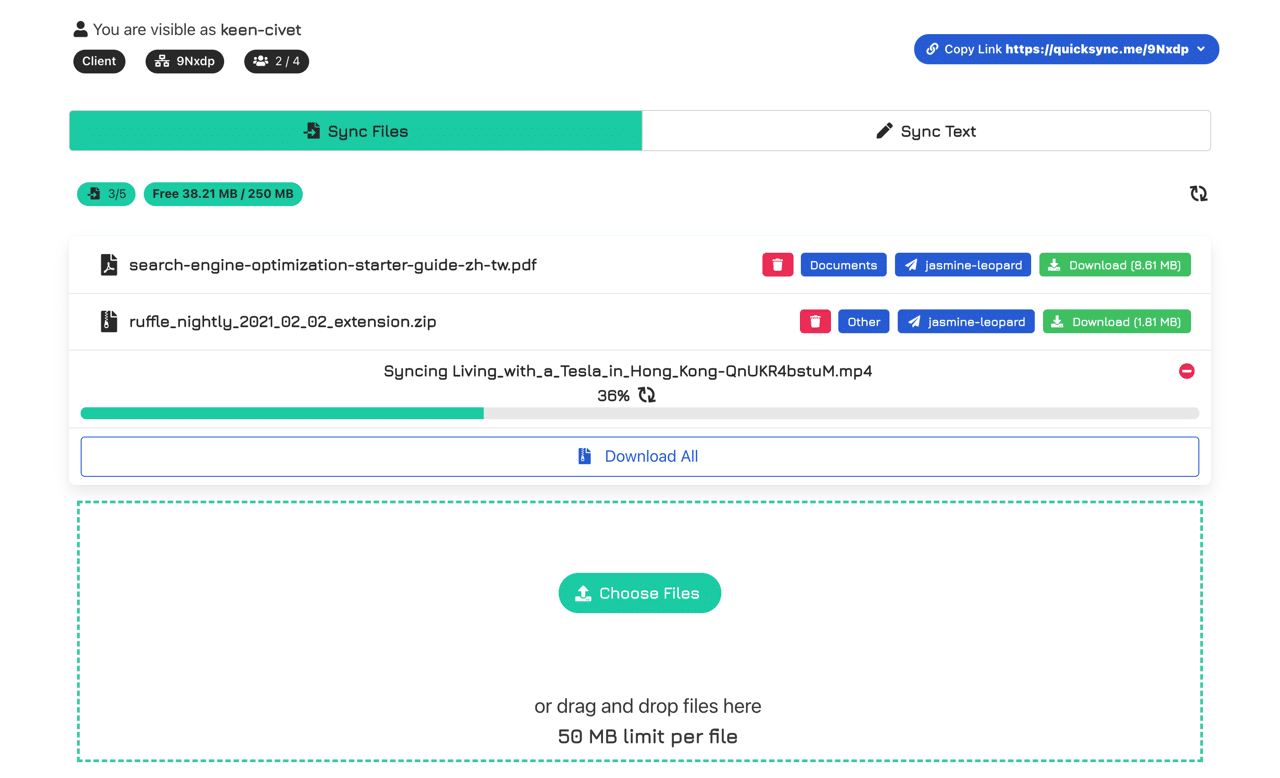 Screenshot 2021-02-28 15.07.png Quick Sync Me