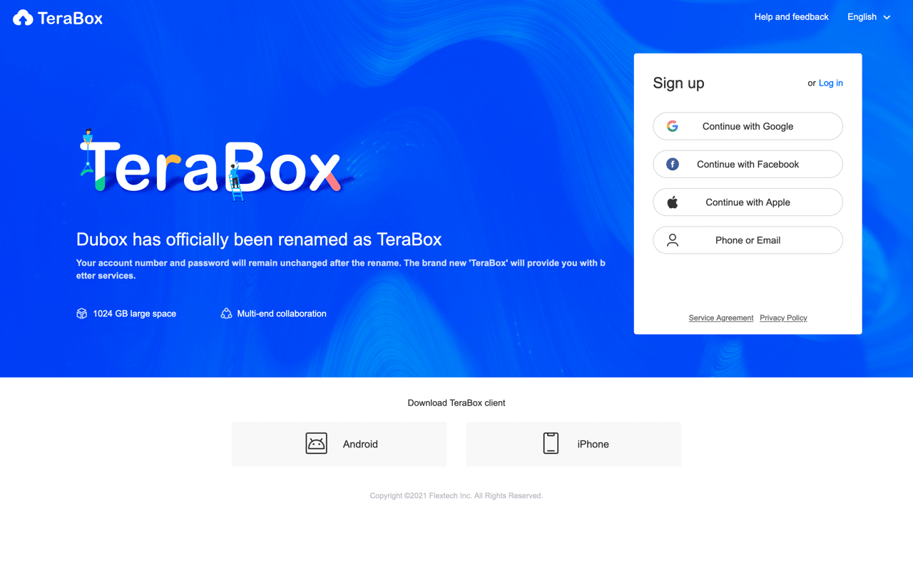 TeraBox 超大 1 TB 免費雲端空間,前身為百度網盤海外版 Dubox TeraBox 超大 1 TB 免費雲端空間,前身為百度網盤海外版 Dubox