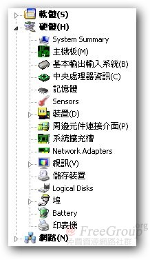 SIW 偵測電腦的資訊共有三大部份