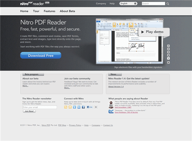 Nitro pdf reader обзор