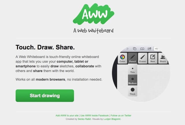 AWW - A Web Whiteboard