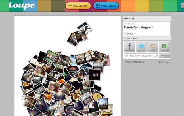 Loupe 分享精采片刻 線上製作個性化相片拼貼