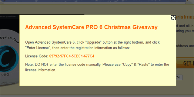 聖誕節活動：IObit Advanced SystemCare PRO 6 限時免費