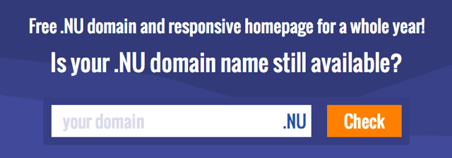 Directregister 提供 .NU 免費頂級網域名稱（一年），立即搶註你的網址