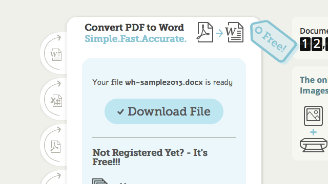 Convertii 線上將 PDF 轉為 Word、Excel 可編輯文件格式