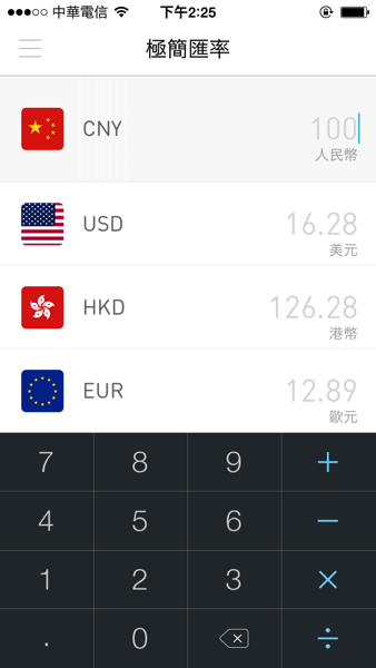 極簡匯率 －極致簡潔的匯率計算工具（iOS App）