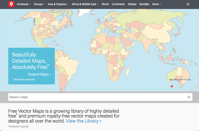 Free Vector Maps 免費下載世界地圖向量圖格式，含各國家國土板塊、世界大陸板塊、地球模型