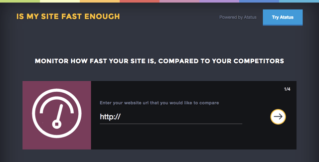 Is My Site Fast Enough 檢測你的網站速度，與競爭者比較各項目數據