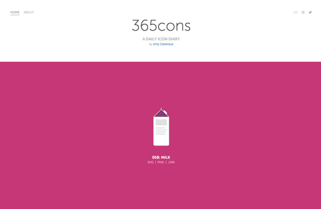 365cons 一天一圖示設計挑戰，SVG、PNG 格式免費下載