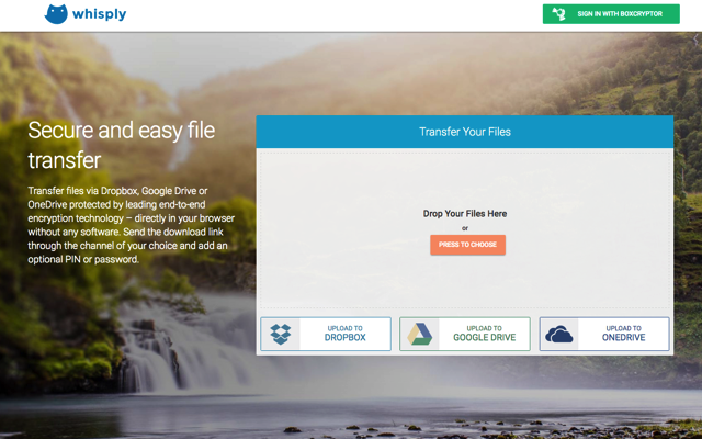 Whisply 加密 Dropbox、Google Drive 和 OneDrive 雲端硬碟檔案，讓傳檔更安全