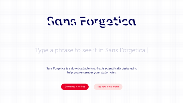 Sans Forgetica 可幫助你在閱讀學習上獲得更好成效的免費英文字型