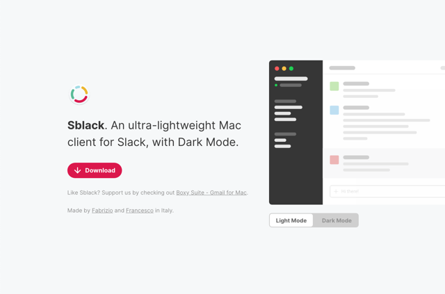 Sblack 免費下載slack 輕量化mac 應用程式 內建深色模式功能