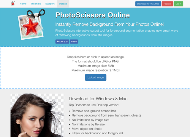 Photoscissors программа для удаления фона