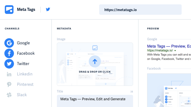 Metatags.io 線上預覽、編輯並產生對應的 Meta 標籤