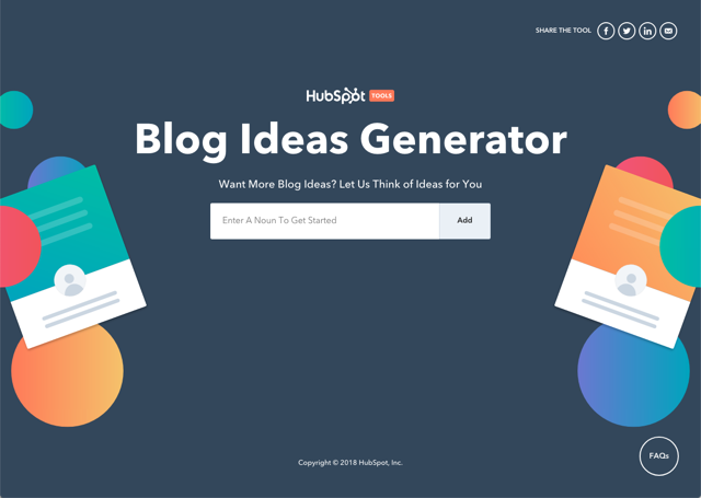 Blog Ideas Generator 想要更多靈感？輸入關鍵字產生文章標題和寫作方向