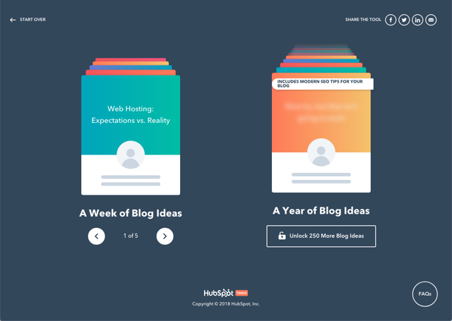 Blog Ideas Generator