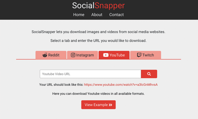 Socialsnapper 線上影片下載器支援reddit Ig Youtube 和twitch