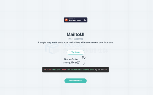 MailtoUI 強化 Email 連結，點選後可選擇在 Gmail、Outlook 或複製地址