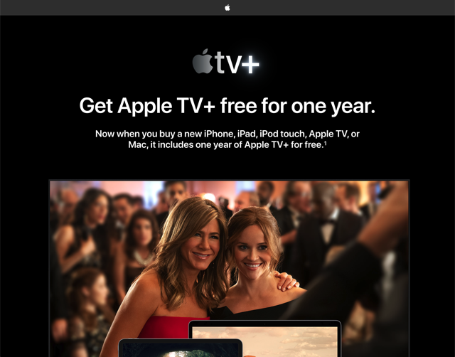 免費獲取 Apple TV+ 一年訂閱服務教學，只要九月後有新購裝置即享