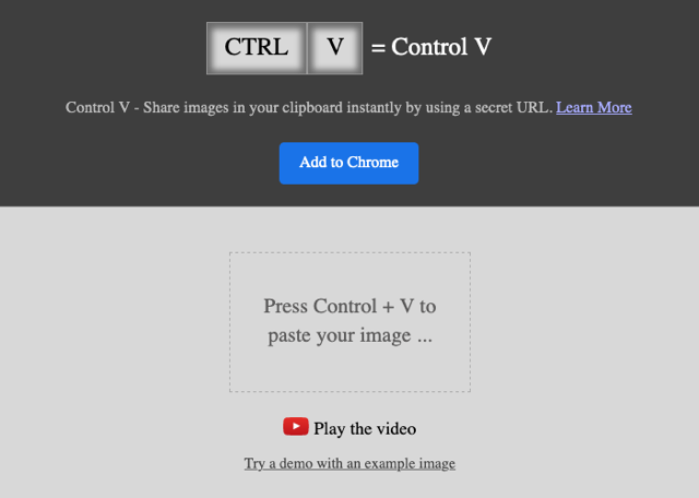Control V 複製貼上圖片免空，可線上編輯或產生分享鏈結