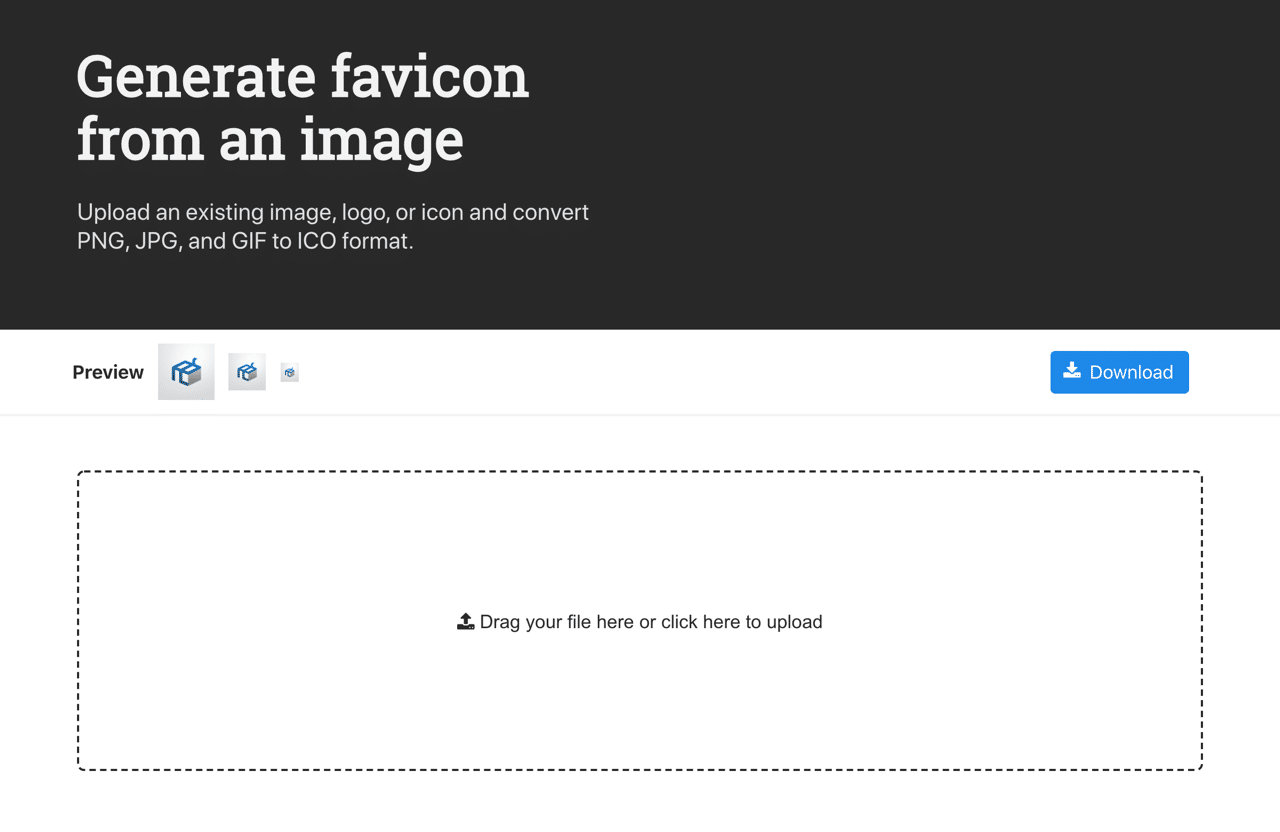 Favicon Io 最強大的網站圖示產生器 可線上文字製作或以圖片轉換