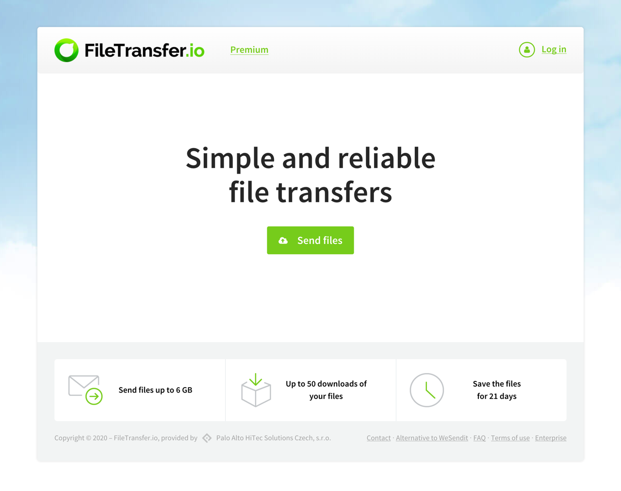 FileTransfer.io 最快速簡單的免費空間推薦，6 GB 上傳限制可保存 21 天