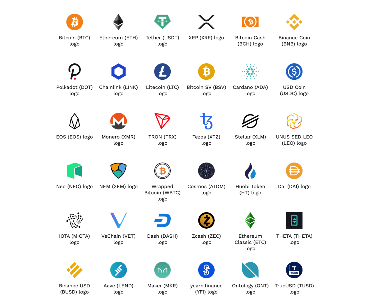 Crypto Logos 精選高畫質加密貨幣標誌圖庫，免費下載PNG、SVG 格式