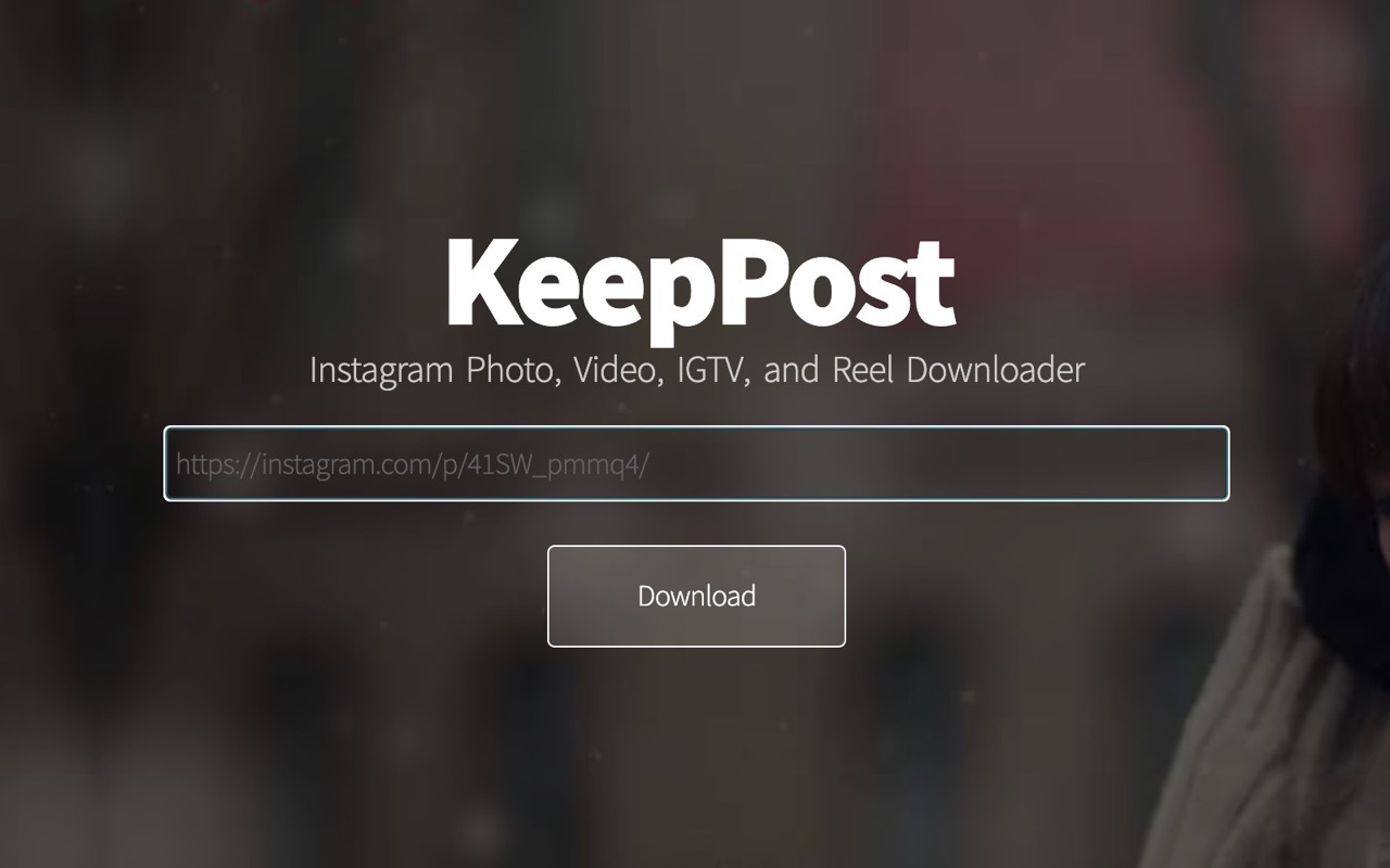 KeepPost 下載 IG 相片影片線上工具，以貼文網址保存內容