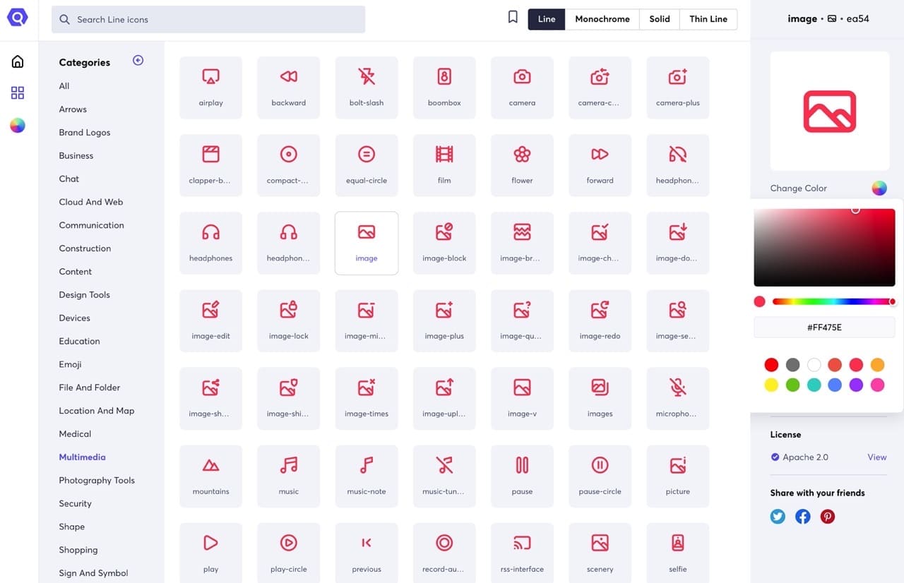 Unicons Icon Library