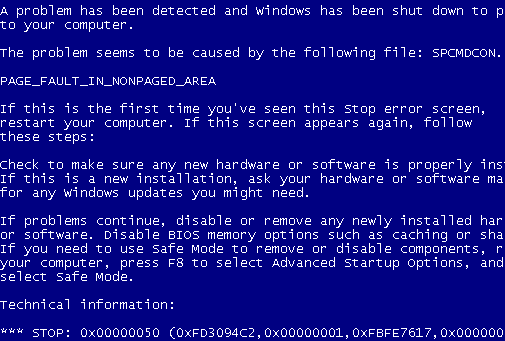 Windows BlueScreen