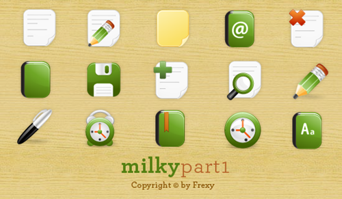 milky-free-vector-icon-set