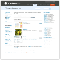 Theme Directory - WordPress 官方佈景主題網站