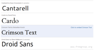 Google Font API & Google Font Directory - Google 提供開源字體目錄，為網站加入更多美麗字型