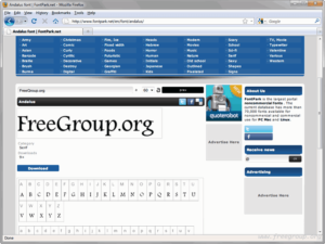 FontPark 超過七萬個免費英文字型下載！