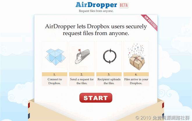 AirDropper 首頁