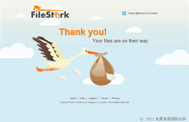 FileStork 向任何人索取檔案，上傳後自動儲存到你的Dropbox