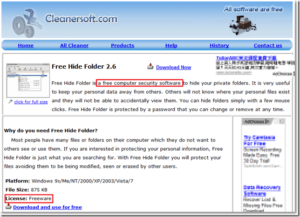 FreeHideFolder，收藏你的機密檔案