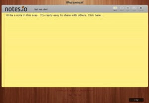 Notes.io 免費的線上筆記、留言系統