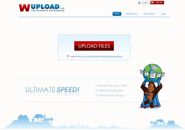 Wupload 可賺錢的免費空間，支援 2GB 單檔上傳