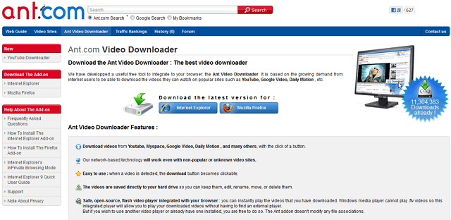 AntVideoDownloader，最強的影片下載套件