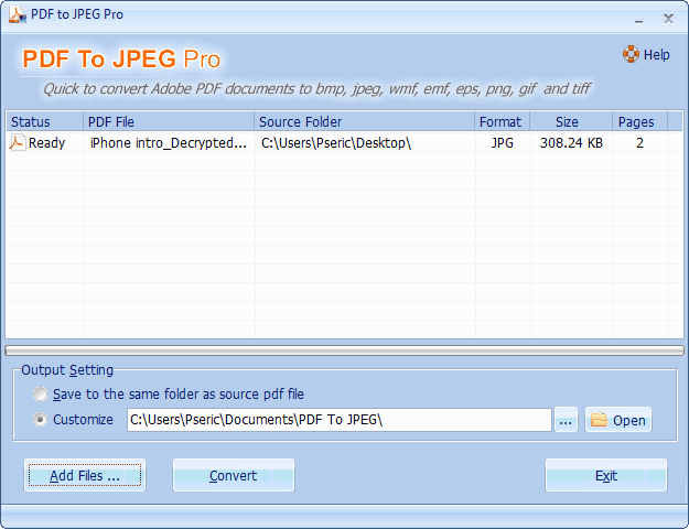 PDF To JPEG Pro：PDF 轉檔軟體，限時免費下載