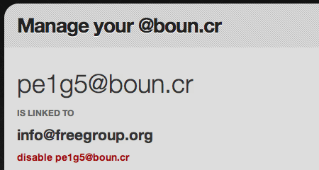 Boun.cr 免費郵件轉址，隱藏並縮短真實 E-mail 地址