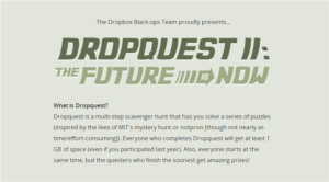 Dropquest 2012 解謎遊戲完整攻略，完成後 Dropbox 永久增加 1GB 容量獎勵