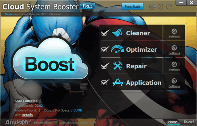 Cloud System Booster 使用雲端技術的系統加速軟體