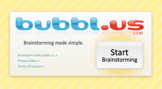 bubbl.us 簡易心智圖製作工具，操作簡單不須註冊