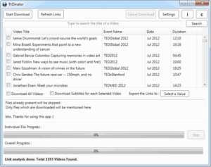 TEDinator 在電腦上瀏覽、批次下載 TED 影片(含字幕) 8 TEDinator 在電腦上瀏覽、批次下載 TED 影片(含字幕)