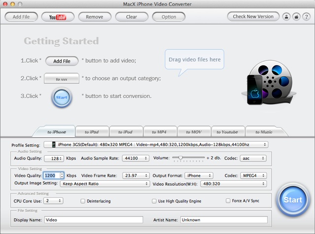 Macx Iphone Video Converter 在mac 裡將影片轉為iphone Ipod 和ipad 支援的格式 限時免費下載 含序號 免費資源網路社群