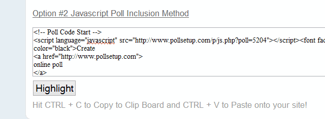 PollSetup 快速建立網站投票、問卷調查功能