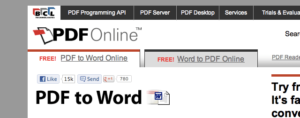 PDFOnline 線上將 PDF 轉 Word、Word 轉 PDF，無須下載安裝軟體