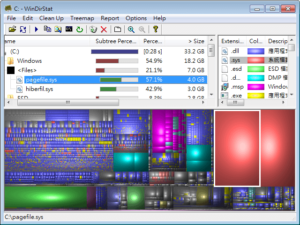 WinDirStat 把硬碟容量圖形化，找出佔用過多空間的資料夾或檔案